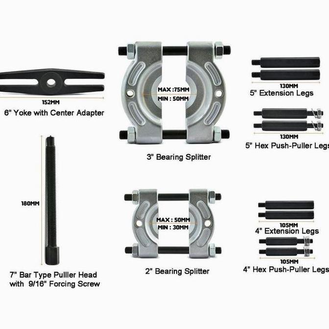 14pcs treker bearing separator treker bearing separator mobil internal treker bearing separator set 