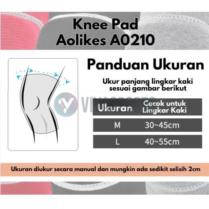 VIVASPORTS - Aolikes 0210 Kneepad / Pelindung Lutut Voli / Deker Lutut Olahraga Lutut
