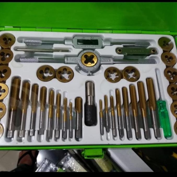 HAND TAP SET TEKIRO HAND TAP TEKIRO SET 40 PCS TAPS AND DIES TEKIRO