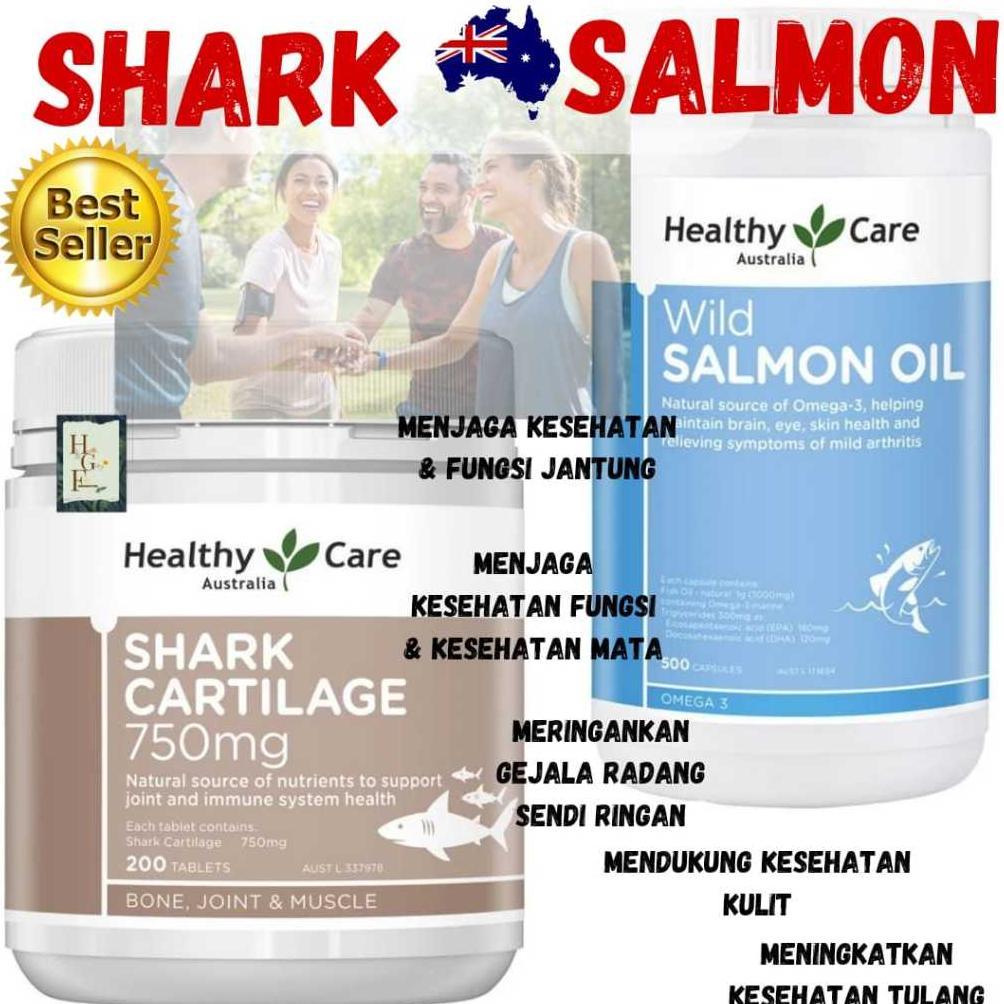 Healthy Care Wild Salmon Oil  isi 500 kapsul