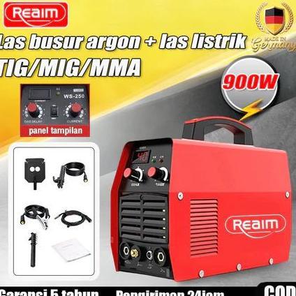 TEKNOWERN Reaim TIG&MMA 2IN1 Ws-250 mesin las Inverter Argon Spot Welding mesin las Listrik 450 Watt