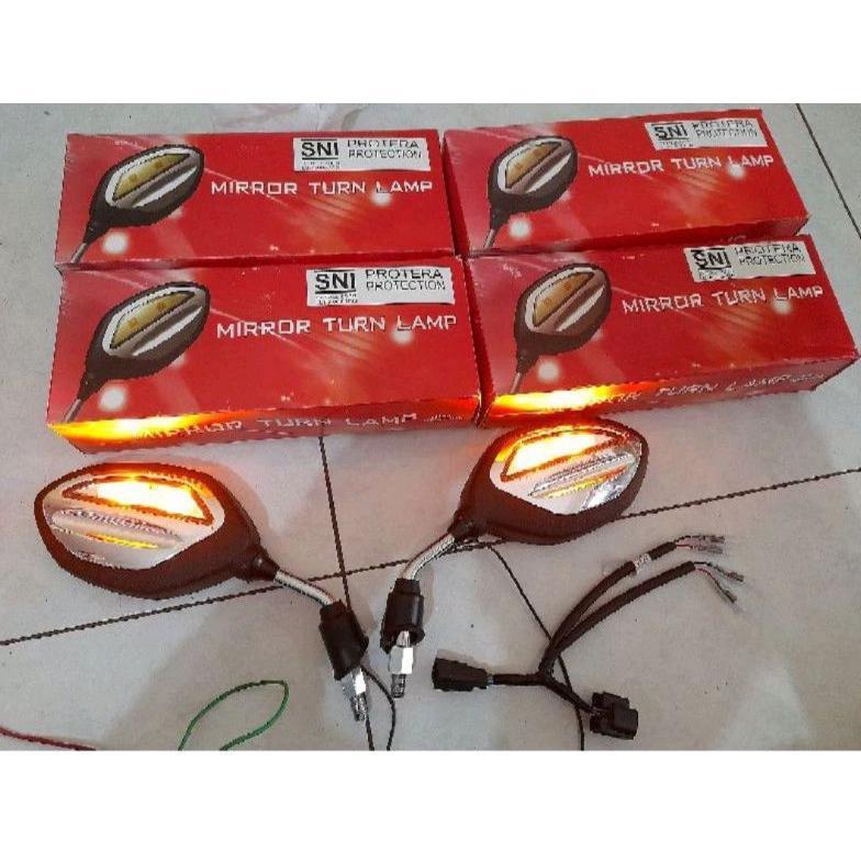 pengiriman cepat Spion_lampu_LED_AHM_original_honda_vario_scoopy_beat_genio