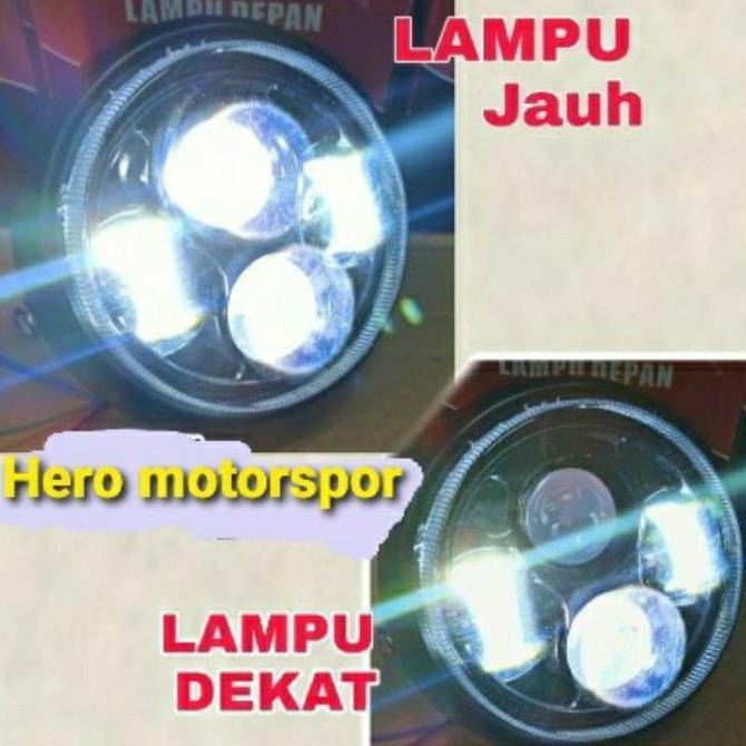Lampu + Batok Depan Daymaker Bulat Led 5,75inch CB Megapro Tiger GL Max pro 100 Japstyle Thunder Nin