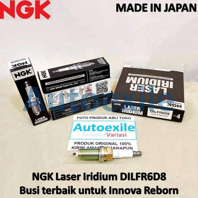 Busi Mobil NGK LASER IRIDIUM Upgrade DILFR6D8 Platinum Untuk Innova Reborn