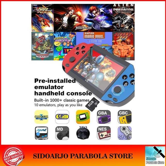 Gevvonistore28- Gameboy X7S P2P Psp Pvp Console Handhled Portable 3.5 Inch Retro Game Support 2 Play