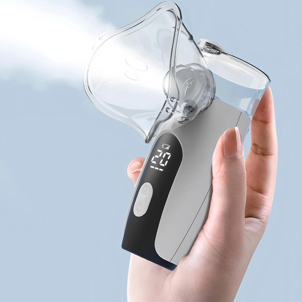 Handheld Portable Autoclean Nebulizer LCD Display Nebuliser Mesh Atomizer Silent Nebuliser Inhalator
