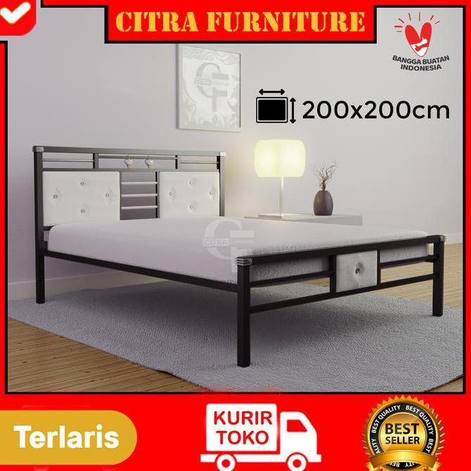 Ranjang besi minimalis 200x200