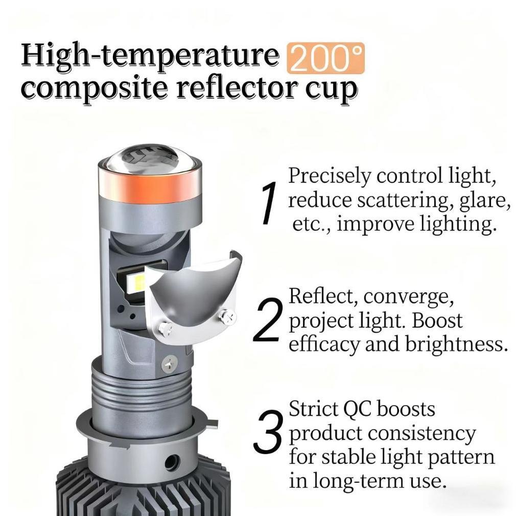 HOT MT-Star - MT06 H6 H4 S2 Universal Biled Projector Lampu Utama Depan Motor