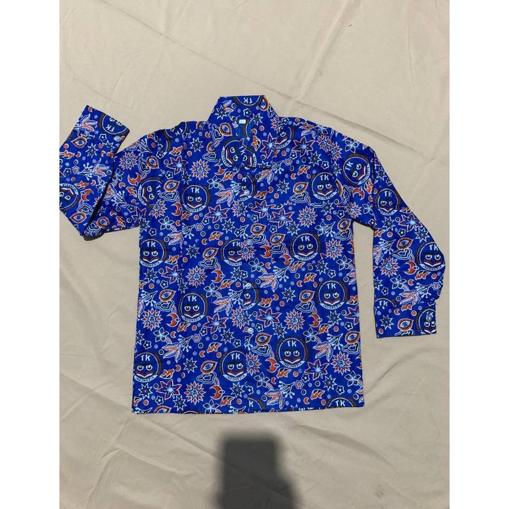 BEST SELLER BATIK TK IGTKI NASIONAL BATIK TK BIRU SERAGAM BATIK IGTKI TERLARIS SERAGAM SEKOLAH