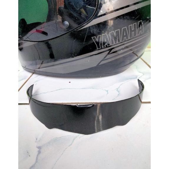 CUCI GUDANG Spoiler Helm Yamaha Cargloss Hitam Polos Plastik