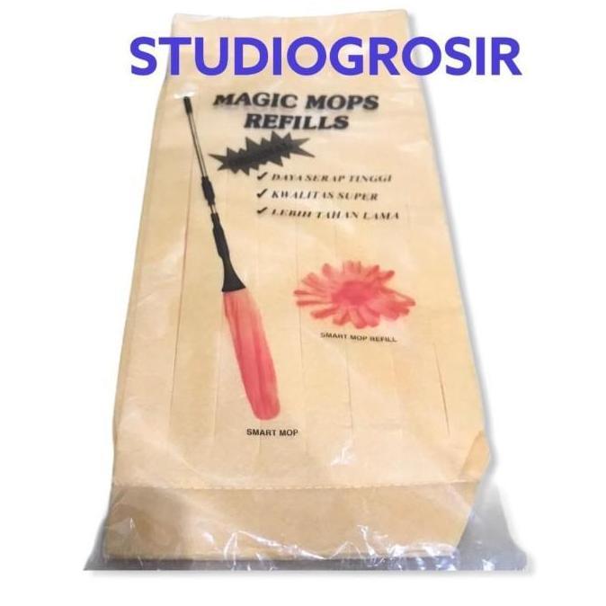 Refill Refil kain pel dorong kuning magic mop / smart mop Sunflower