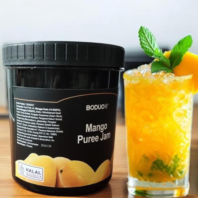 Boduo Mango Puree Flavored Jam Mangga Selai 1300 Gram