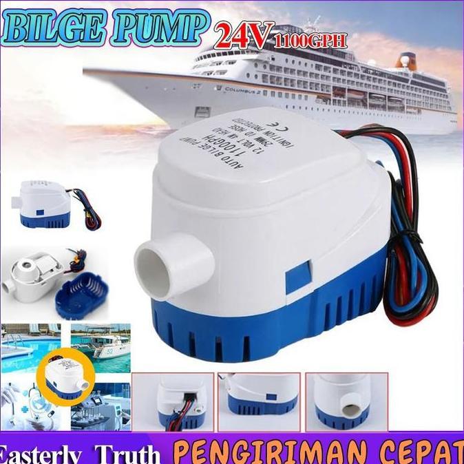 Ready StockBilge pump DC 12V/24V Pompa air celup 1100GPH CH8028 Pump Mini Submersible Serbaguna hidr