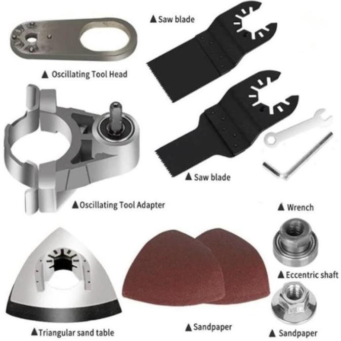 Superxx- Adaptor Oskilasi Komplit Multiguna Adaptor Gerinda Menjadi Oskilasi