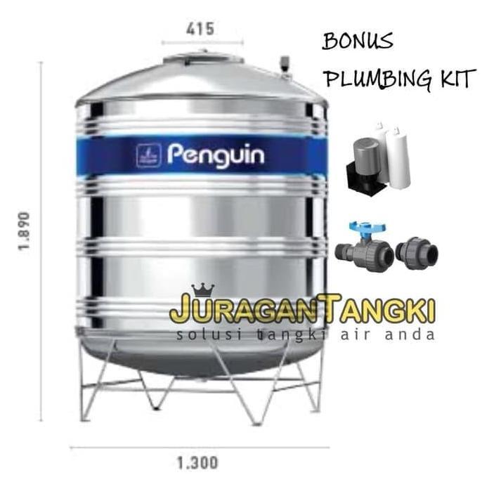 Bst Ready Tangki Air Stainless Penguin Tbsk 2000 Liter - Toren Tandon Pinguin Best Seller