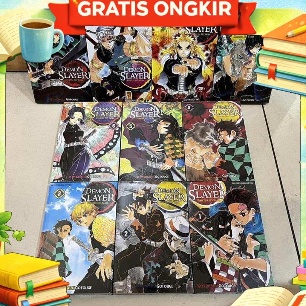 Komik Set Demon Slayer Kimetsu No Yaiba 01 02 03 04 05 06 07 08 09 10