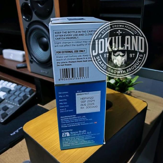 Indoc- Hairouse Minoxidil 5% - Non Alkohol Hairouse Original India Menumbuhkan Brewok Dan Rambut