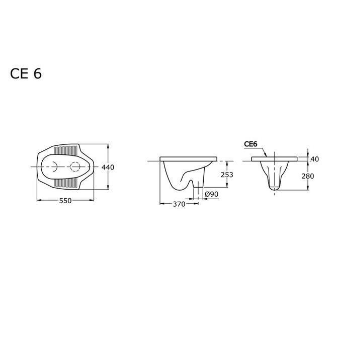 Miliki Toto Closet Jongkok Ce6