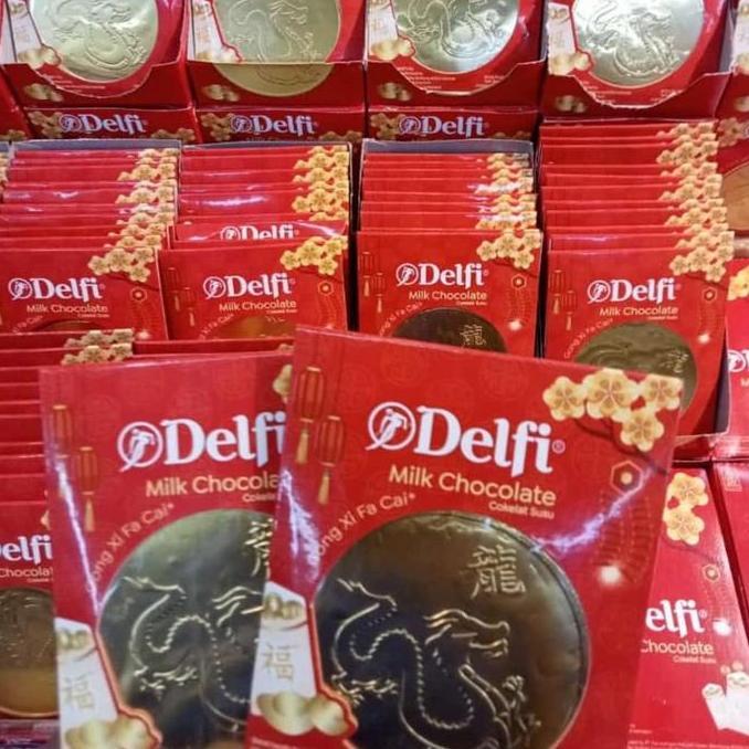Coklat Koin Imlek | delfi chocolate coin isi 10 per box