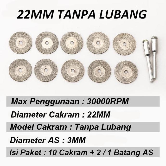 Superxx- Mini Mata Bor Cakram Untuk Potong Mata Gerinda