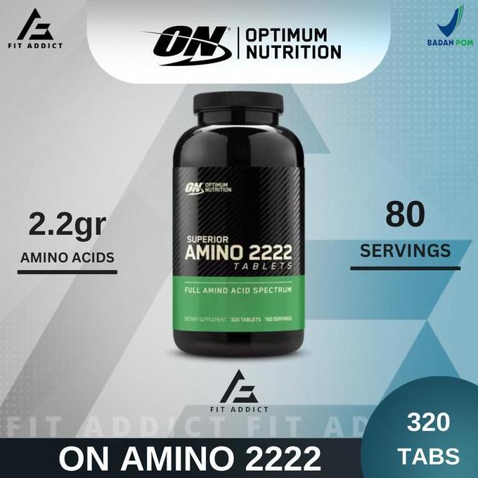 Capslock- On Amino 2222 Isi 320 Tabs 320 Tablet Amino Optimum Nutrition 2222