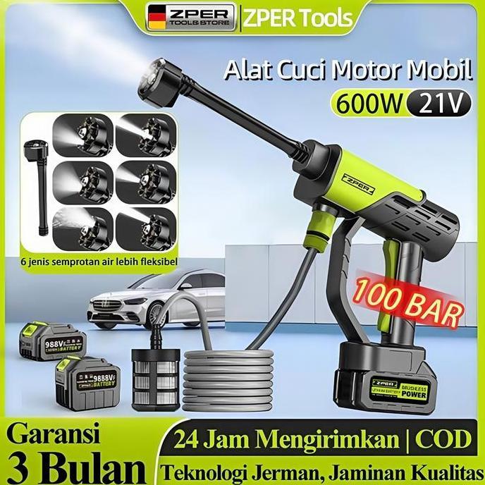 vrzukifazyah - zper washing machine high pressure water gun wireless portable tool for washing lithi