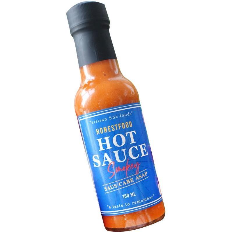 gabelans.clons - hot sauce honestfood - saus sambal cabe asap, saus tabasco pedas bahan makanan boto