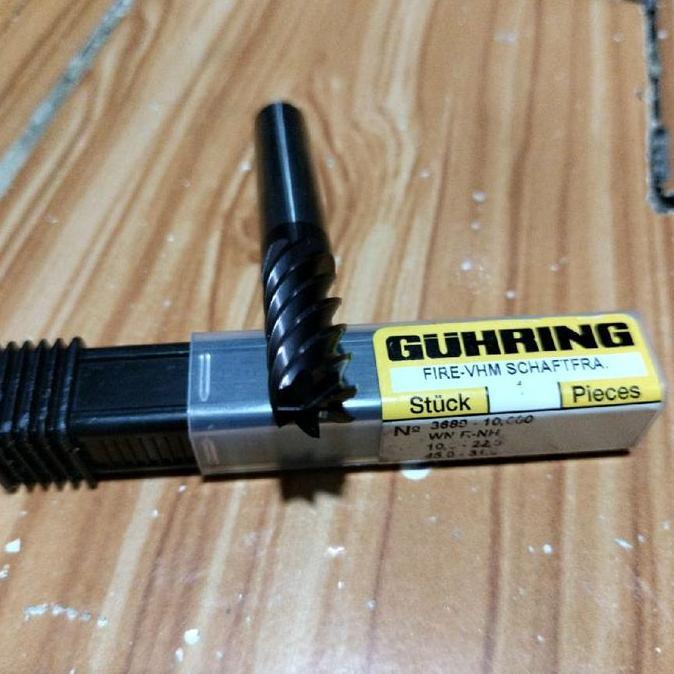 Endmill Milling Carbide 10mm-6flute  Guhring Germany Milling Bor Frais 10mm Carbide Bukan HSS Nachi 