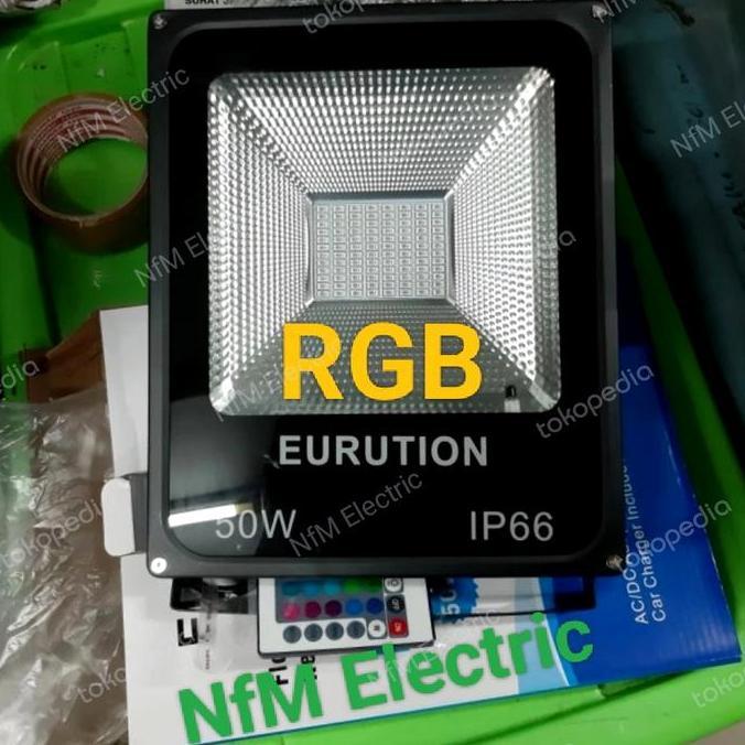 BEBAS ONGKIR - Lampu Tembak Sorot RGB 20W/30W/50W Outdoor/ Flood Light RGB 50W IP66