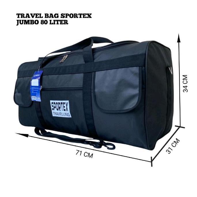 tas jumbo traveling bag 80 liter tas besar muat banyak tapi elegan Mudik Pria Wanita