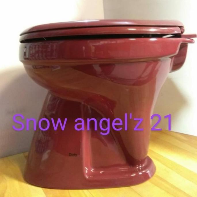 Spesial Closet Duduk Siram Duty Merah Maron