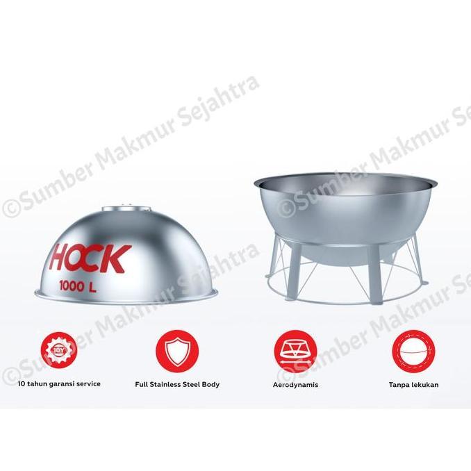 Spesial Tangki Air / Tandon / Toren Hock Stainless 1000 Liter - Hw 1000