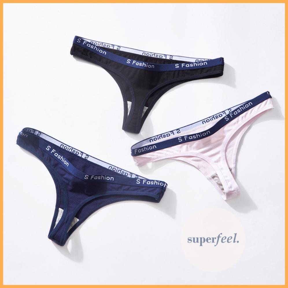 HOT DEALS SFL CELANA DALAM SEKSI THONG CD WANITA G STRING KATUN COTTON ANTI BAU GATAL KOLOR CANGCUT 