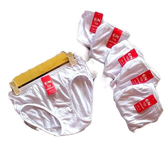 DF274 - 3 pcs Celana dalam wanita golden nick khusis putih cd 937 PUTIH katun