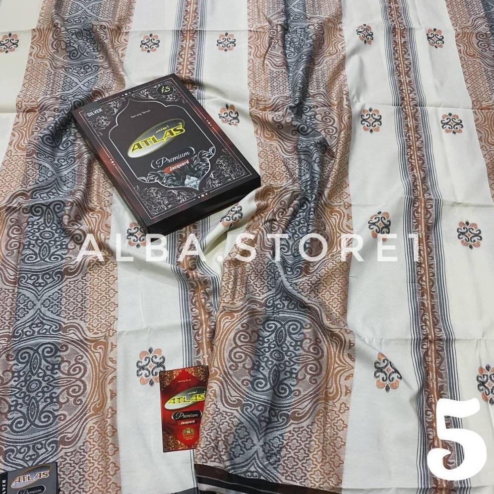 NEW PRODUCT [BARU] Sarung ATLAS Premium Jacquard Songket Super Atlas Premium Super Songket Silver  t