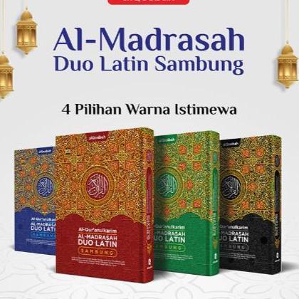 Termurah / Hot Sale Mushaf Alquran Almadrasah Duo Latin Sambung Terjemahan Terjemah Perkata Tajwid W