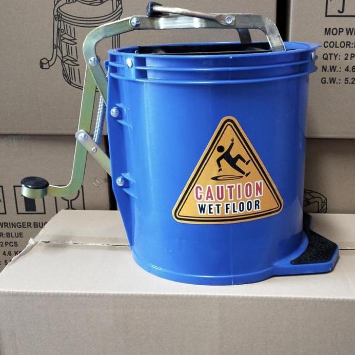 ROUND BUCKET - Mop Wringer Bucket 16 L. Single Squeeze mop bucket