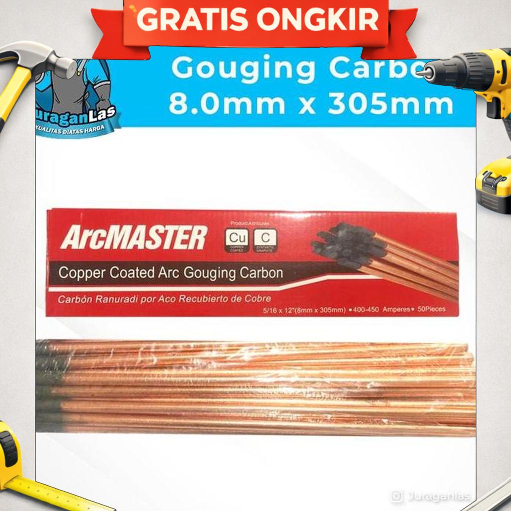 Kawat Las Gouging / Carbon Gouging Diameter 8.0Mm