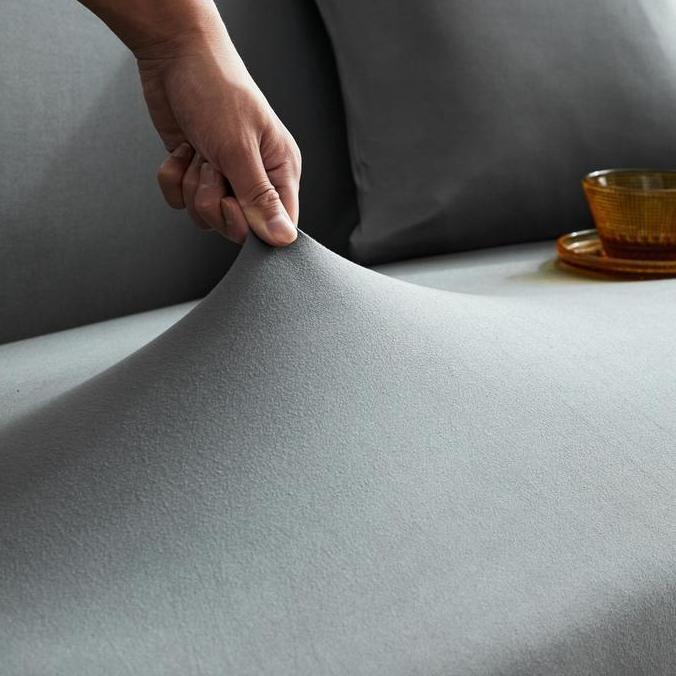 Sarung sofa Cover sofa sarung kursi sofa 3 seater warna solid 1/2/3/4 kursi sofa berbentuk L Cover S