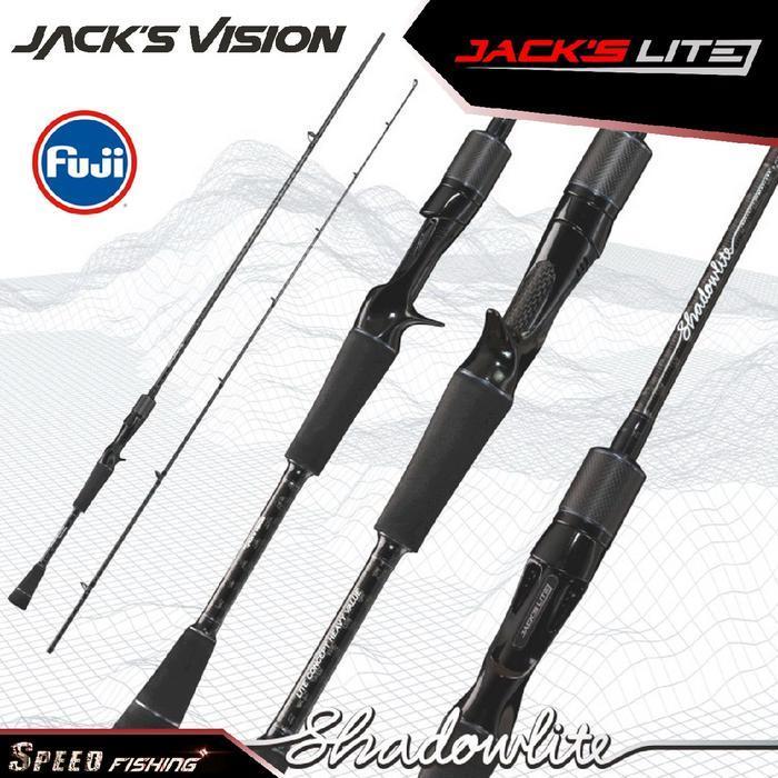(Terbaru) Joran Jack'S Vision Shadowlite 672 Ul M Mh Spinning Overhead Ultralight Medium Heavy Fishi