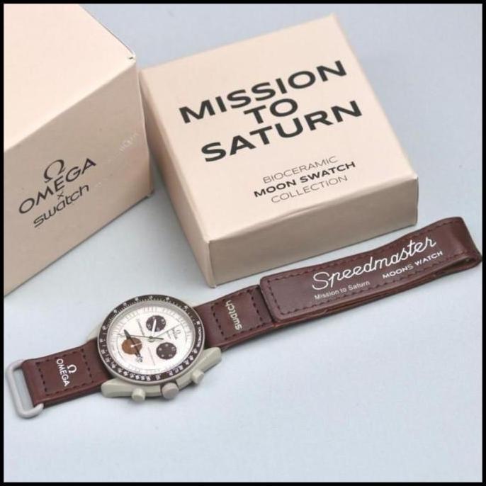 kandayana1dua - jam tangan analog pria omg x swatch chrono variasi free box