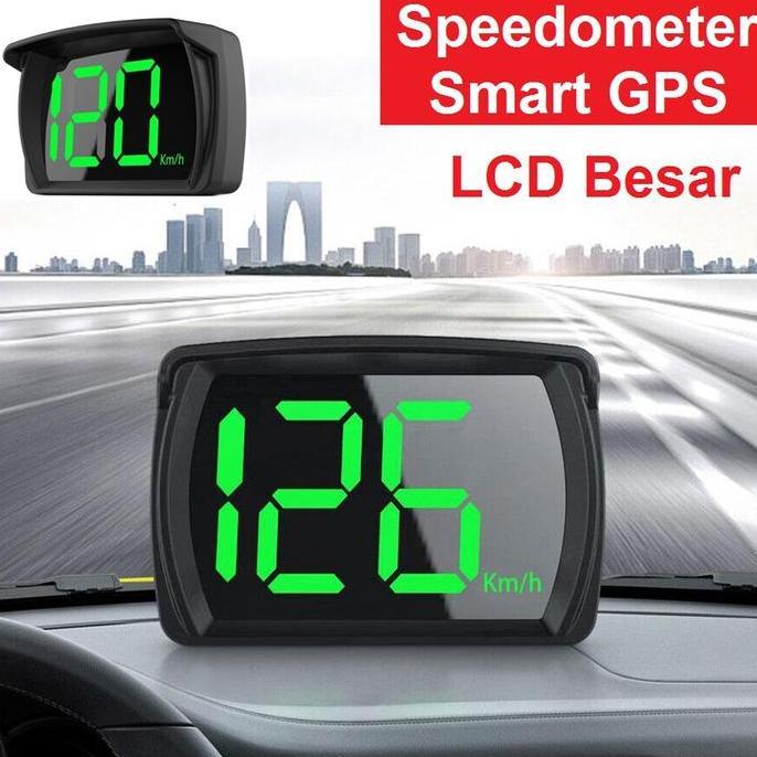 Speedometer Mobil Digital Speedometer GPS Digital KM/H dengan Tampilan Huruf Besar LED untuk Mobil T