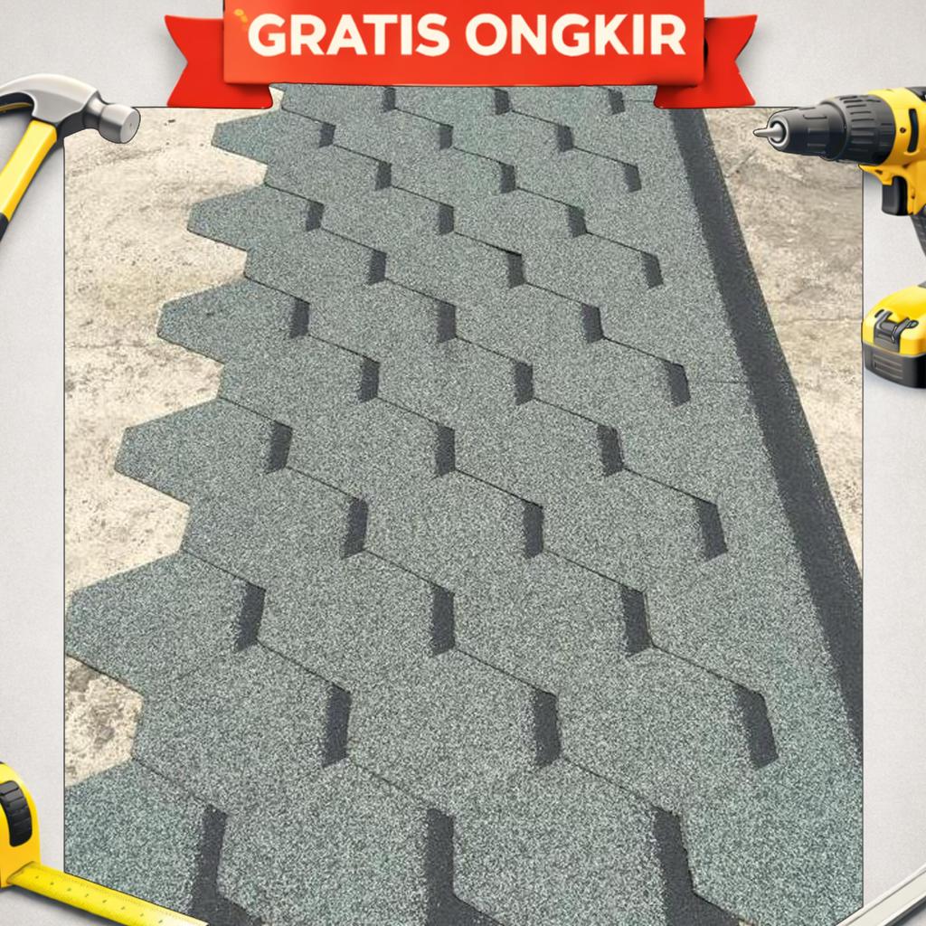 Genteng Bitumen/Aspal/Sirap Terpasang