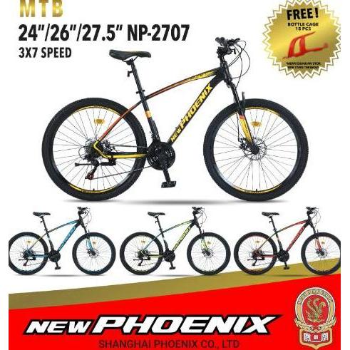 Terlaris Sepeda Gunung / Mtb Dewasa 24" & 26" New Phoenix 2707