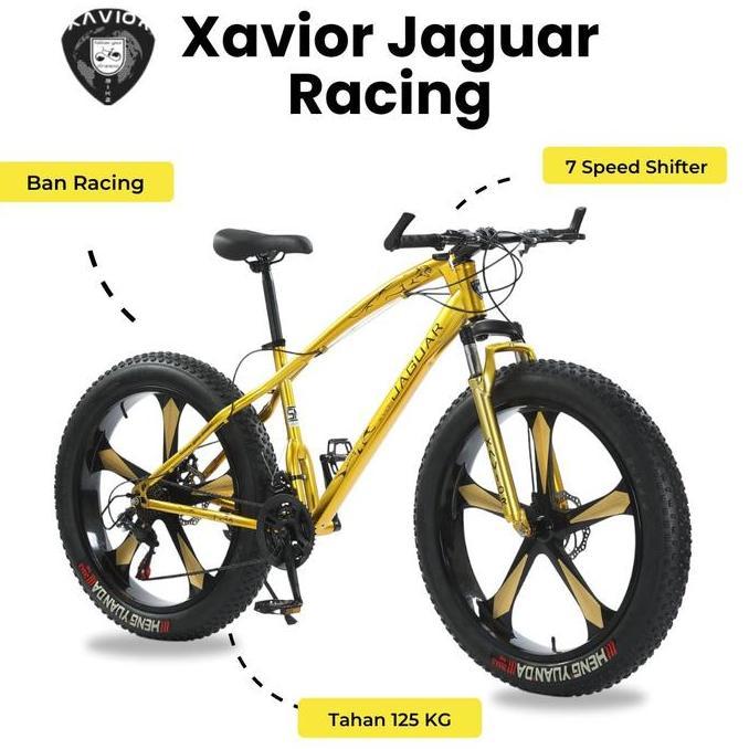 Terlaris Sepeda Gunung Mtb 26 Inch Xavior Jaguar Racing Ban Besar 24 Speed