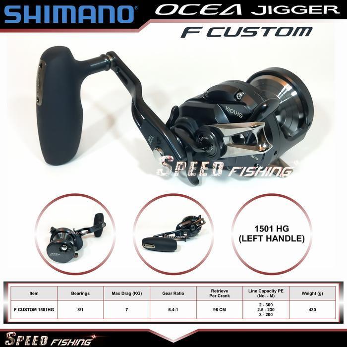 (Promo) Ocea Jigger F Custom 1501Hg Shimano Reel Oj 1500 Hg 1501 Pg Bestseller