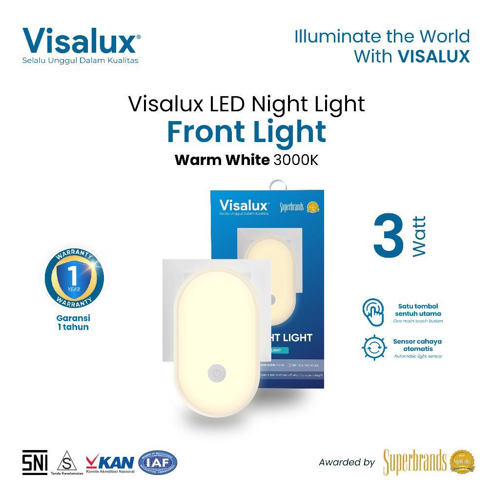 VISALUX Lampu Tidur LED Night Lamp 3 Watt Warm White