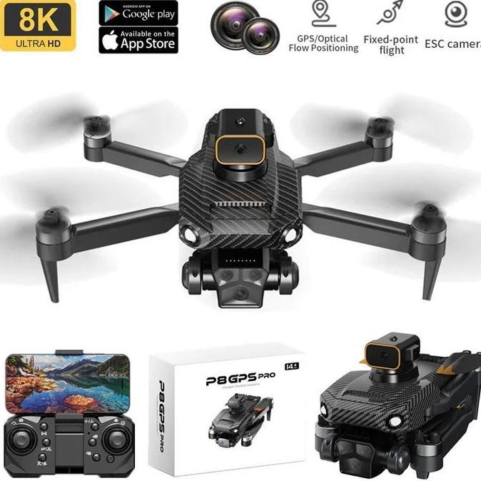Drone P8 Pro GPS Dual Camera Obstacle Avoidance