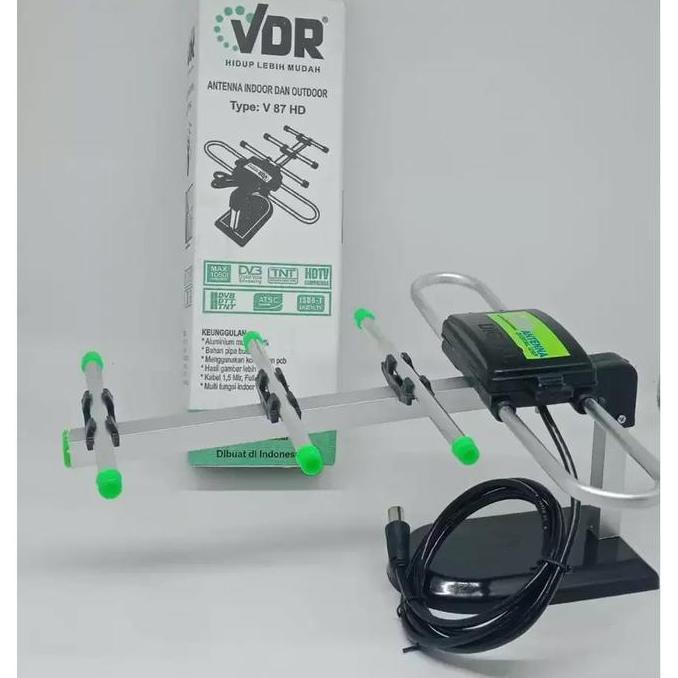 Onair- Antena Tv Indoor & Outdoor Vdr V-87Hd + Kabel 1.5M / Antena Digital Vdr / Antena Tv Murah Pip
