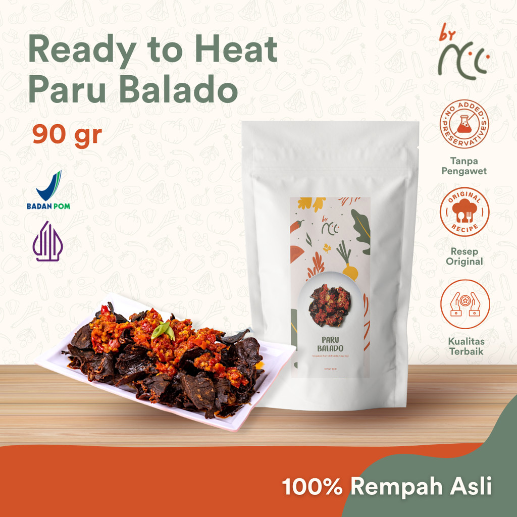 By NCC Paru Goreng Crispy Bumbu Balado Makanan Instan / Lauk Siap Saji Termurah